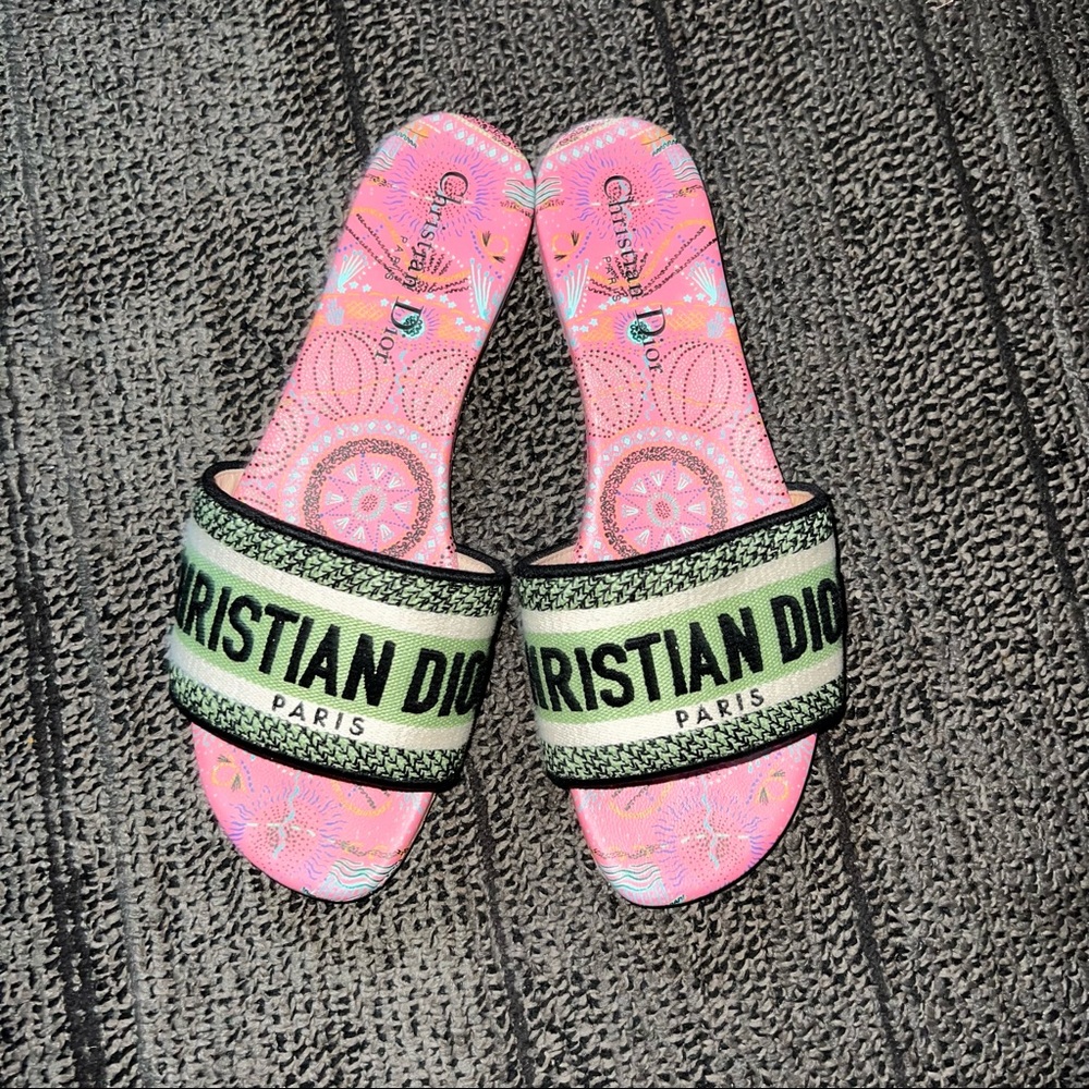 CHRISTIAN DIOR FLATS SLIDES